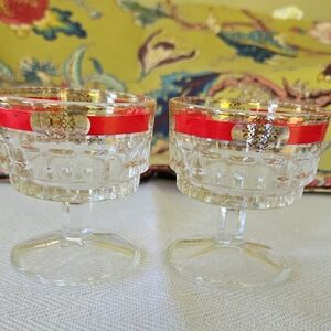 CLOSET CLEAN OUT!!!   Set Of 2 Mid Century Italian Sherbert / Liquer Cups